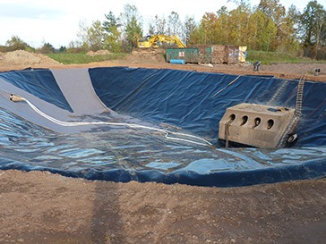 Verlegung im Wasserbau